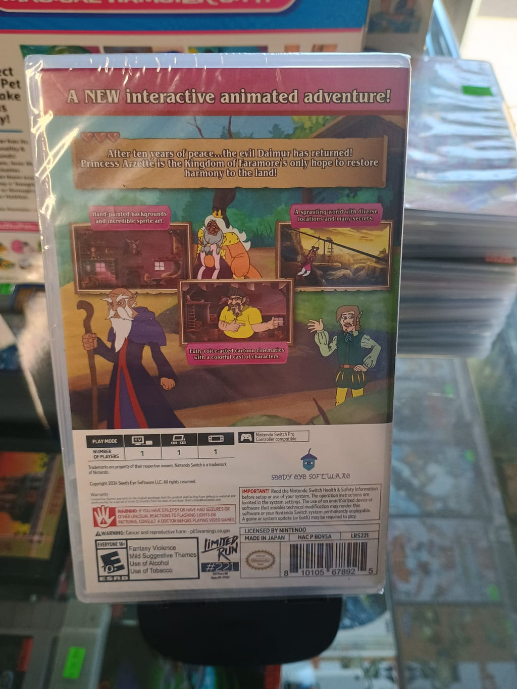 Arzette,the Jewel of Faramore (Sealed) - Nintendo Switch