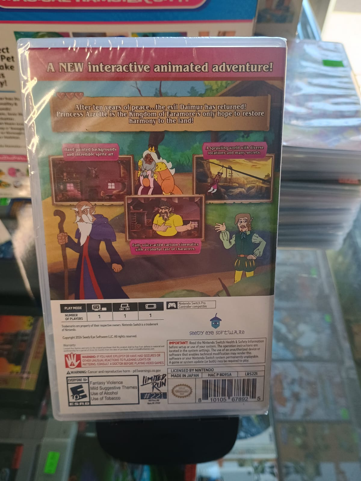 Arzette,the Jewel of Faramore (Sealed) - Nintendo Switch