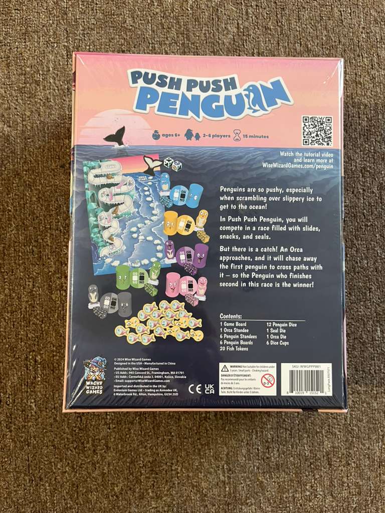 Push Push Penguin – A Slippery Race for Second Place - Board Game