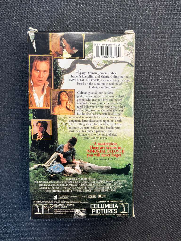 Immortal Beloved - VHS
