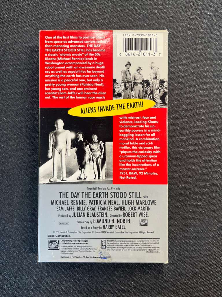 The Day the Earth Stood Still - VHS