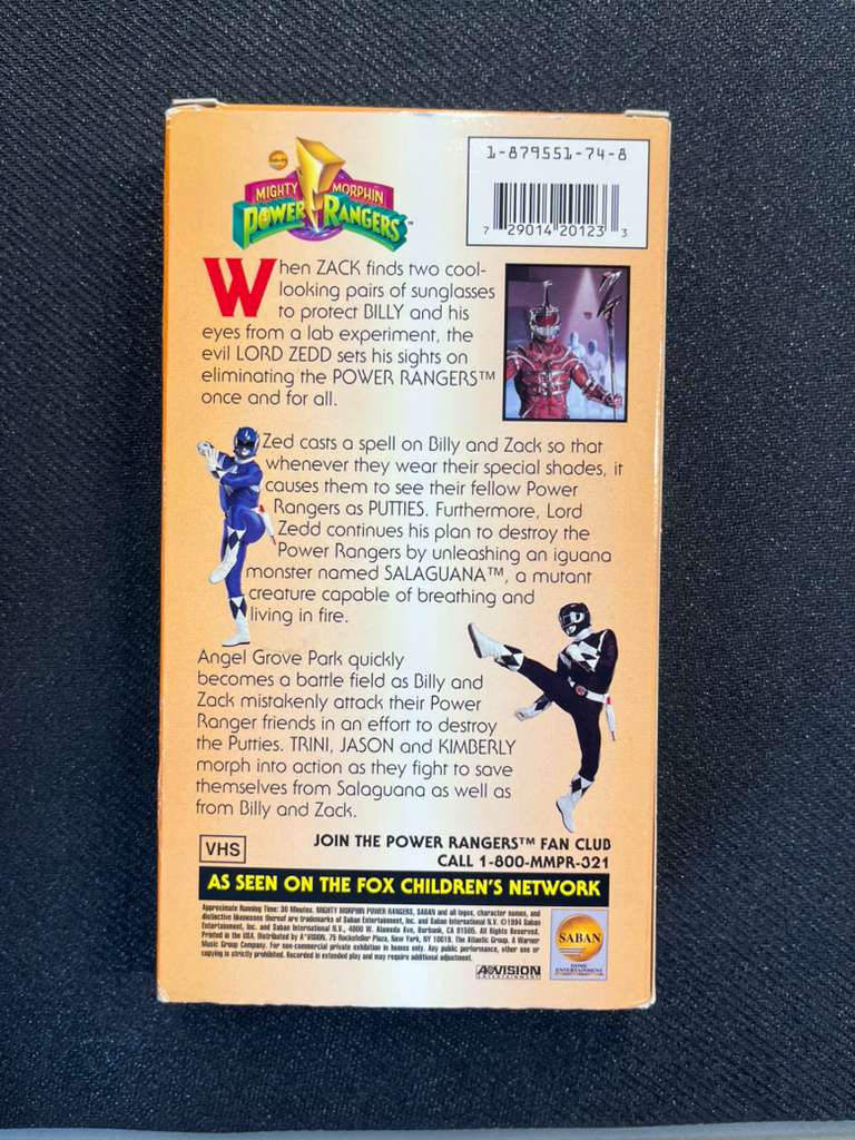 Mighty Morphin Power Rangers: Putty on the Brain - VHS