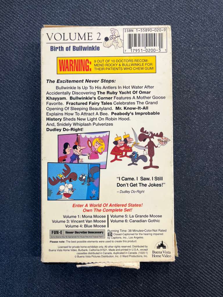 The Adventures of Rocky and Bullwinkle: Birth of Bullwinkle - VHS