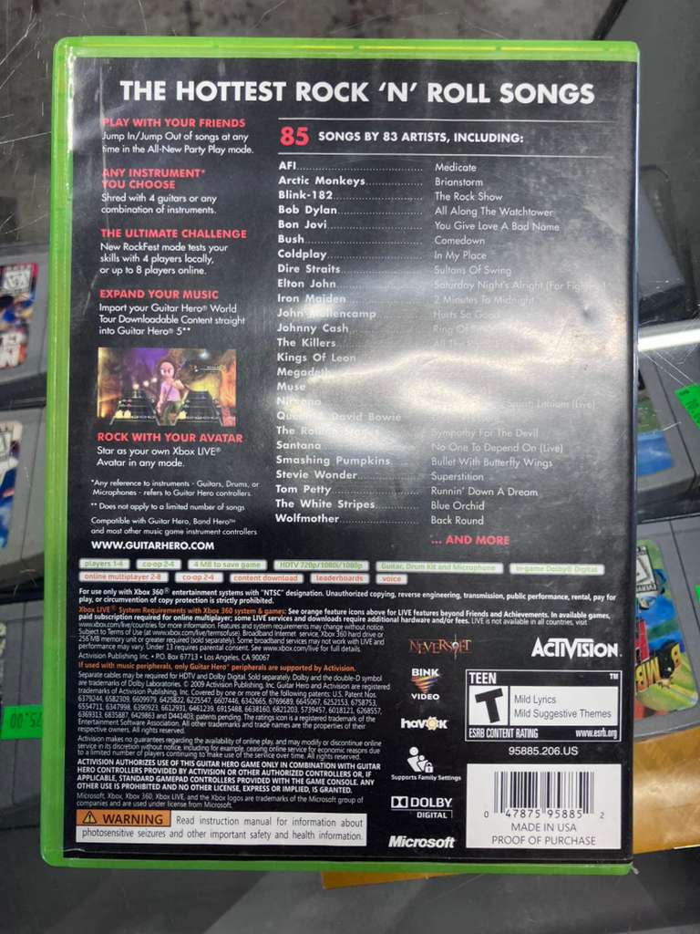 Guitar Hero 5 - Xbox 360