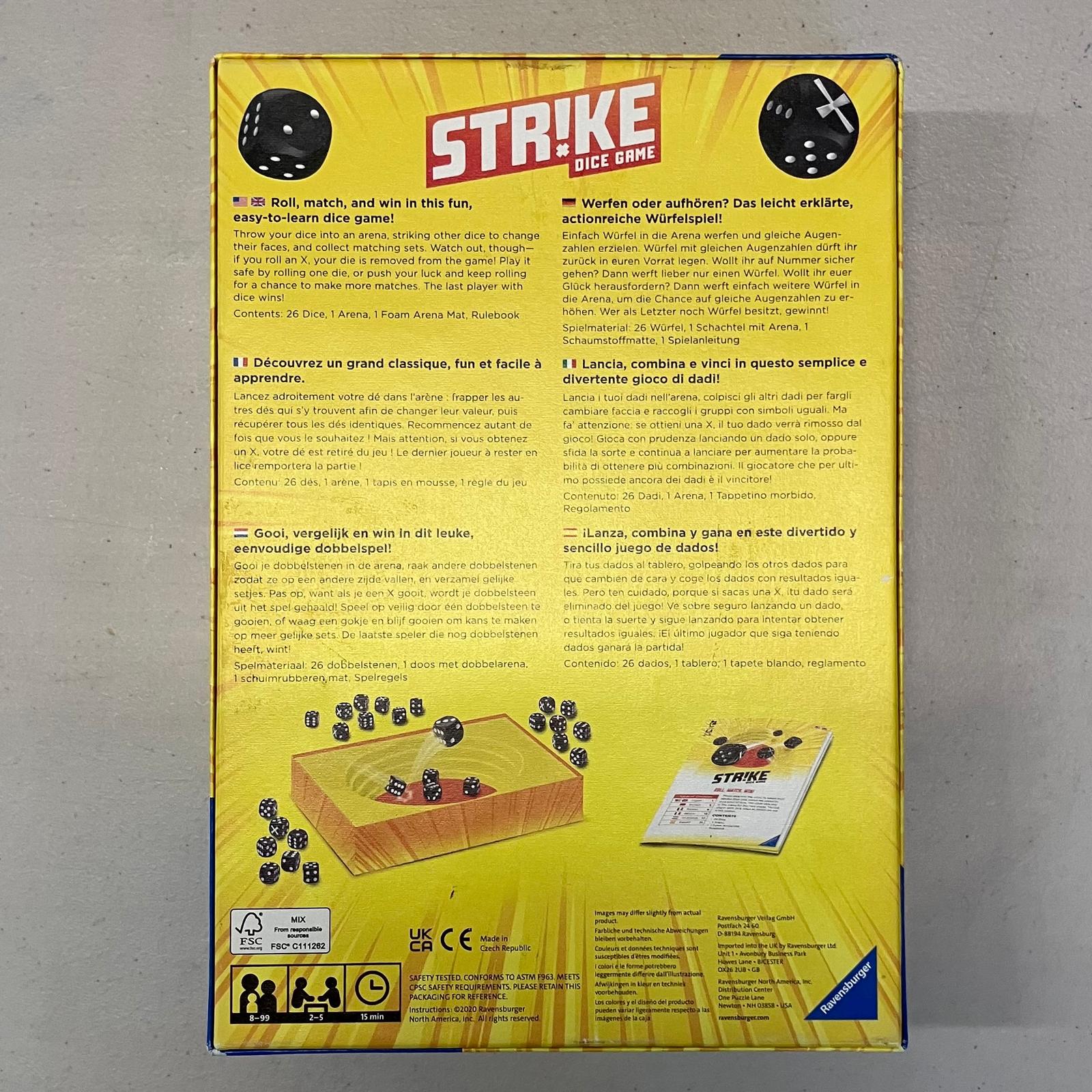 Strike Dice Game - Board Game