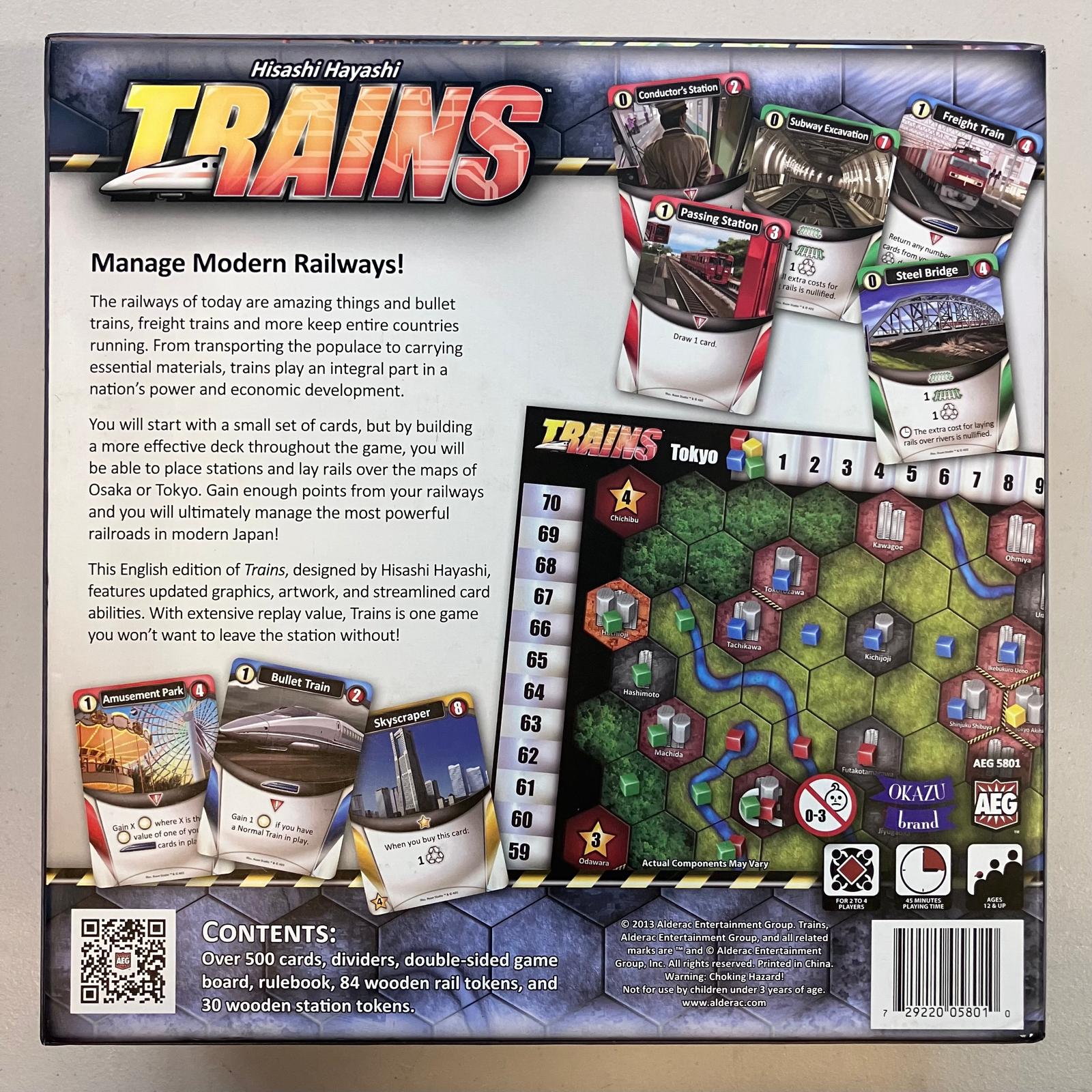 Trains by Hisashi Hayashi - Board Game