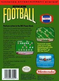 NES Play Action Football - Box Back