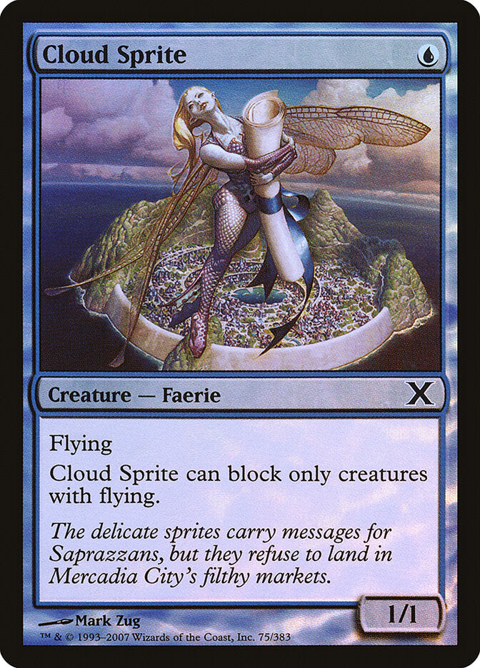 Cloud Sprite 75★ - Tenth Edition MTG card