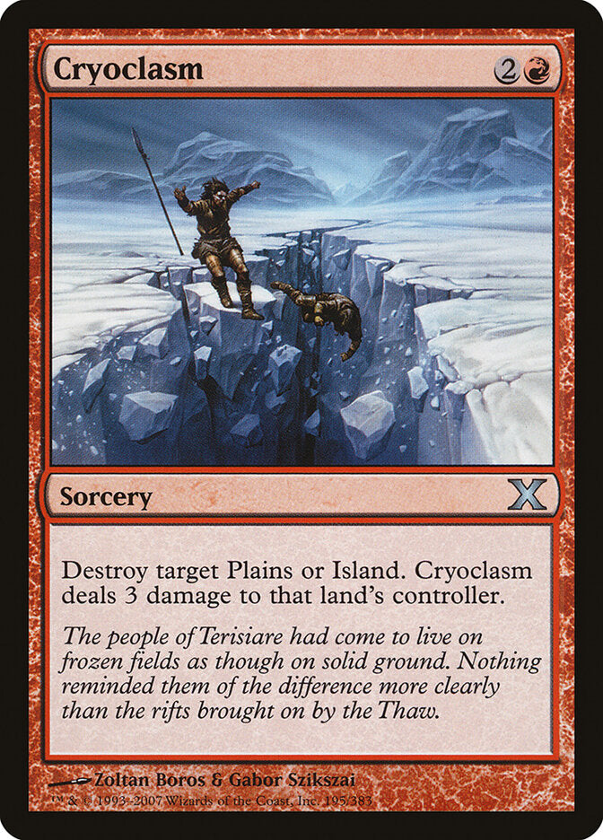 Cryoclasm 195 - Tenth Edition MTG card