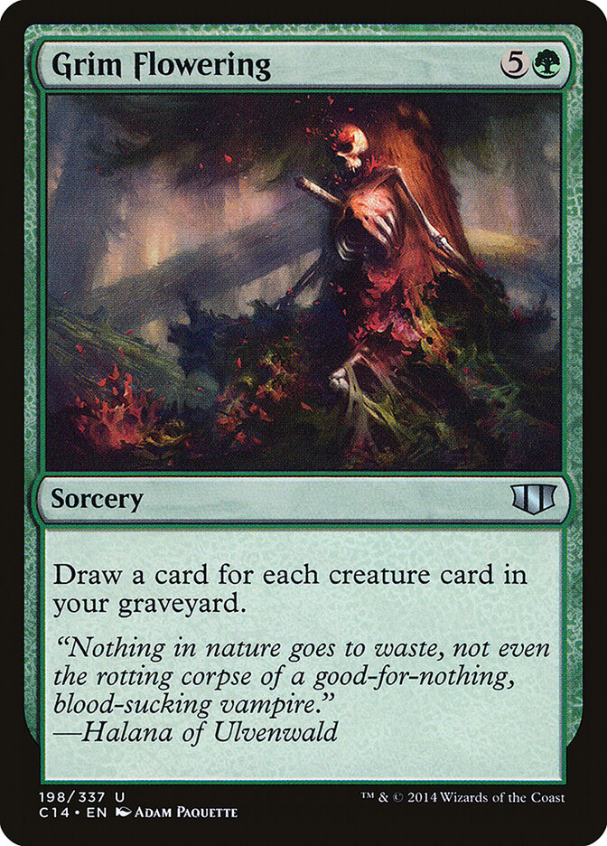 Grim Flowering 198 - Commander 2014 MTG card