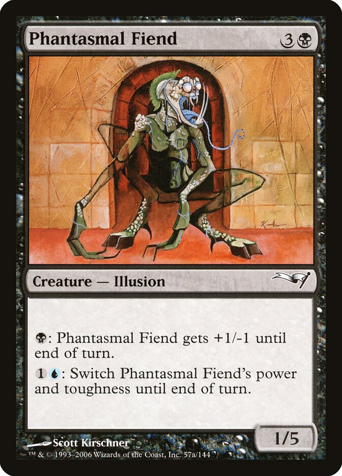 Phantasmal Fiend 57a - Coldsnap Theme Decks MTG card