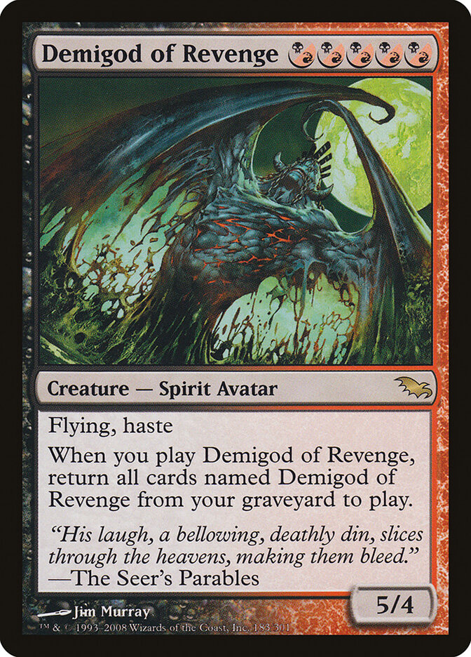 Demigod of Revenge 183 - Shadowmoor MTG card