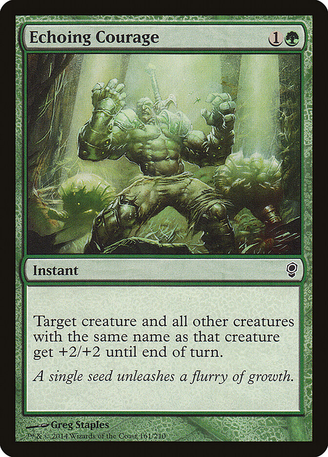 Echoing Courage 161 - Conspiracy MTG card