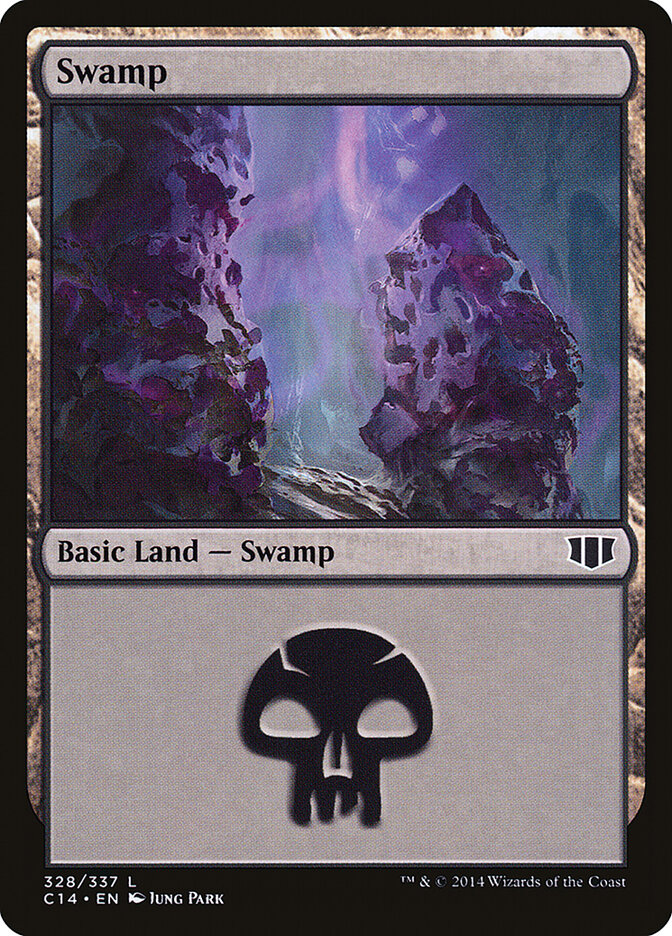Swamp 328 - Commander 2014 MTG card