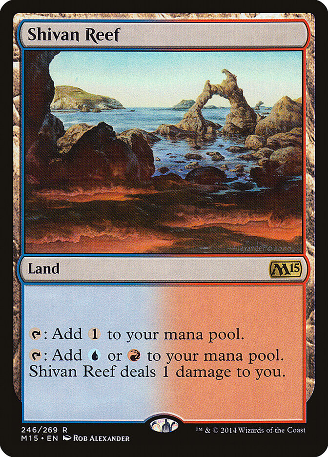 Shivan Reef 246 - Magic 2015 MTG card