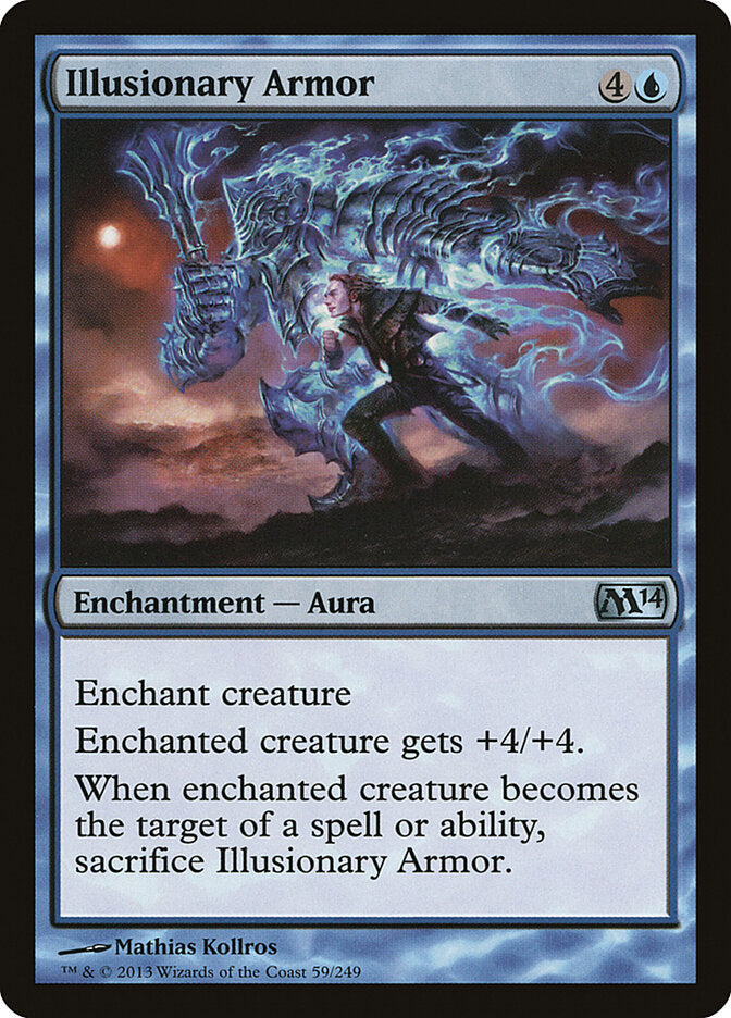 Illusionary Armor 59 - Magic 2014 MTG card