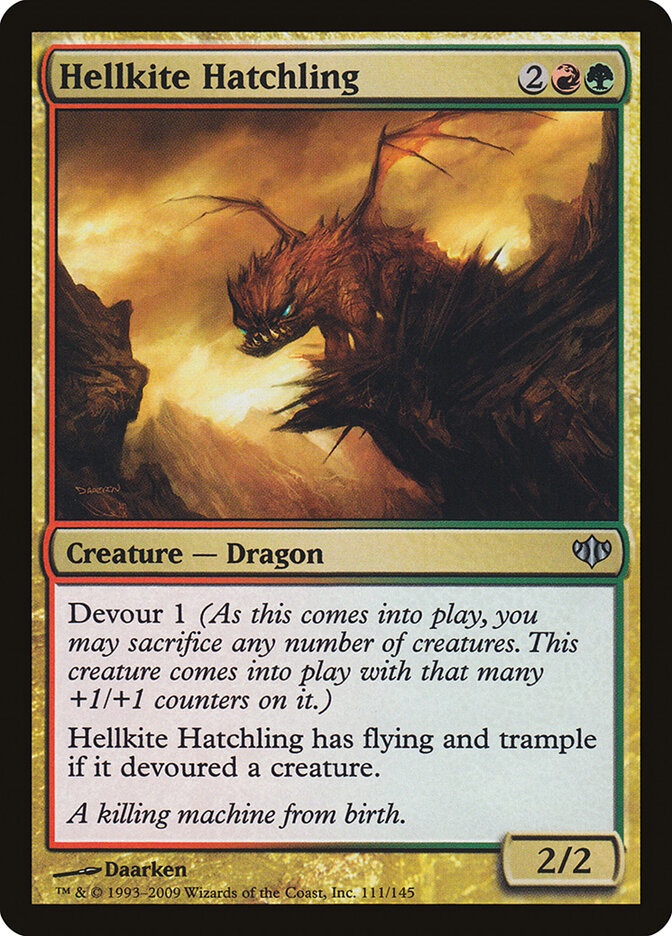 Hellkite Hatchling 111 - Conflux MTG card