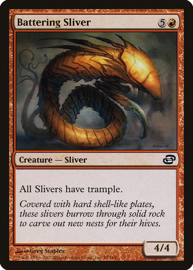 Battering Sliver 95 - Planar Chaos MTG card