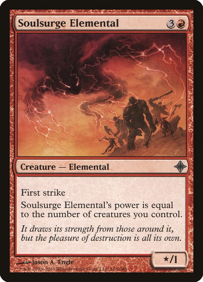 Soulsurge Elemental 163 - Rise of the Eldrazi MTG card