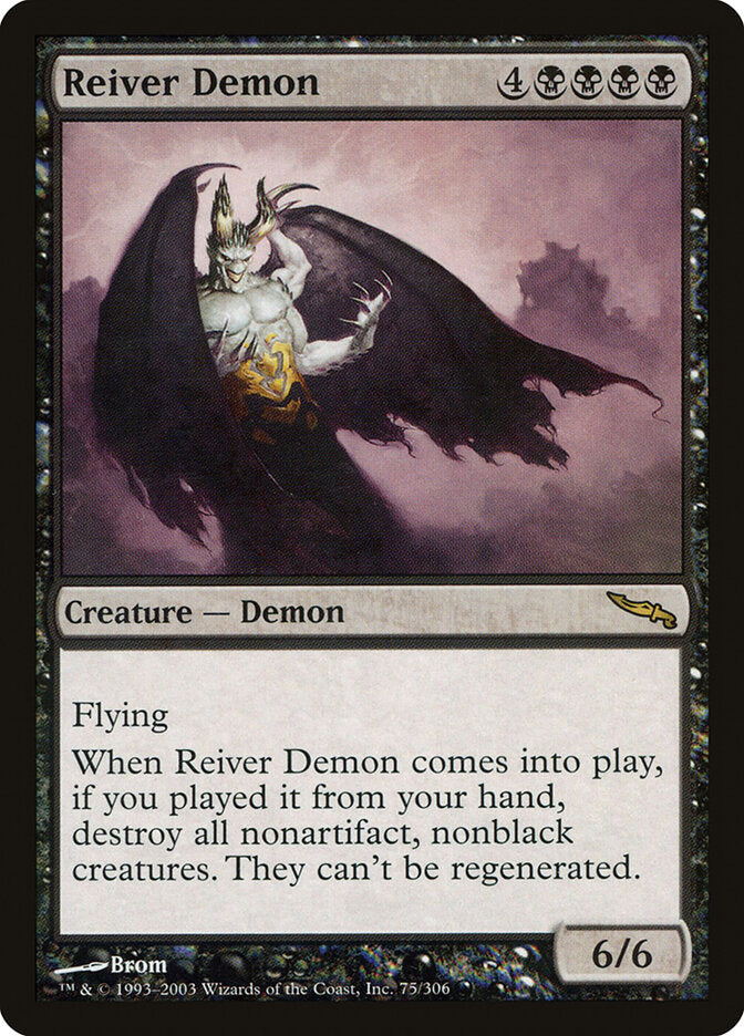 Reiver Demon 75 - Mirrodin MTG card
