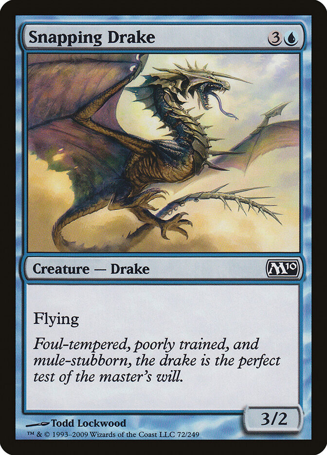 Snapping Drake 72 - Magic 2010 MTG card