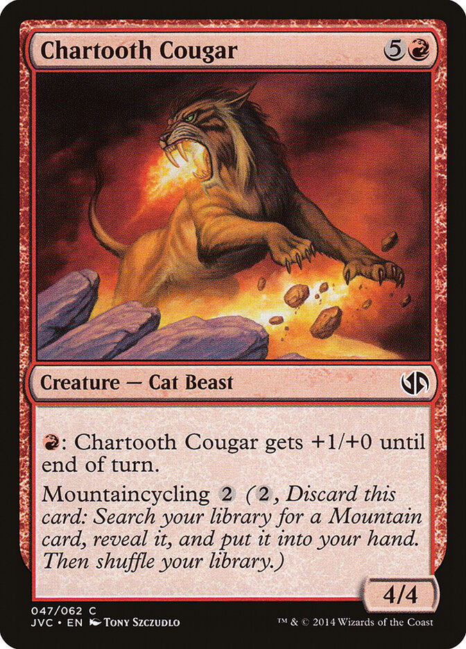 Chartooth Cougar 47 - Duel Decks Anthology: Jace vs. Chandra MTG card