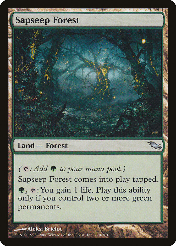 Sapseep Forest 279 - Shadowmoor MTG card