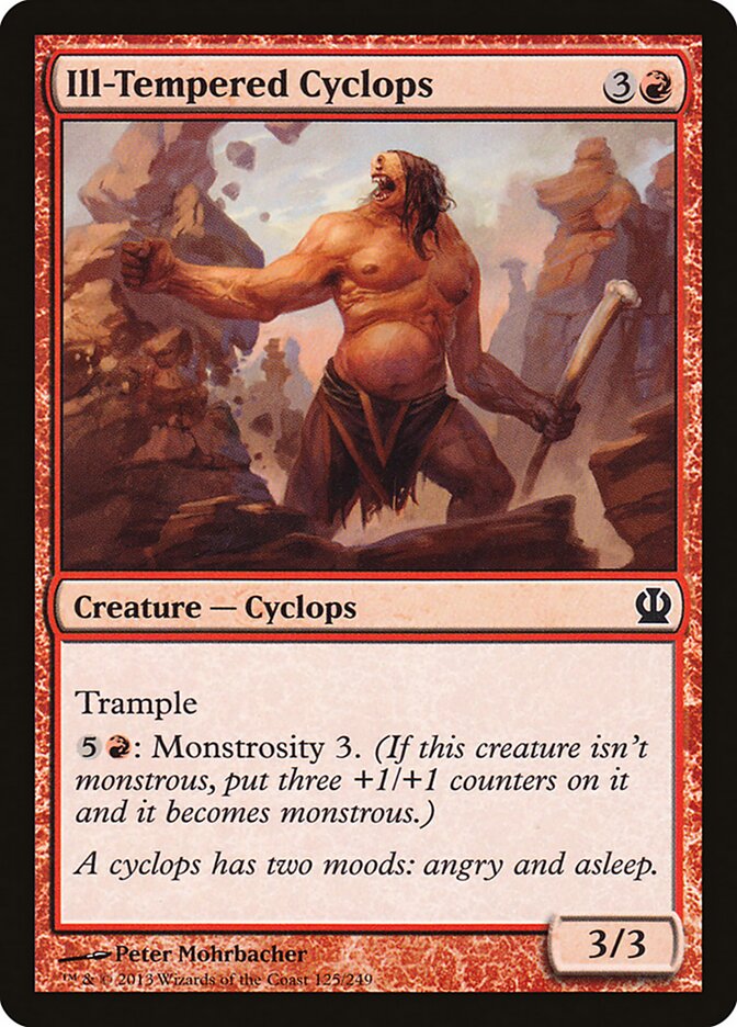 Ill-Tempered Cyclops 125 - Theros MTG card