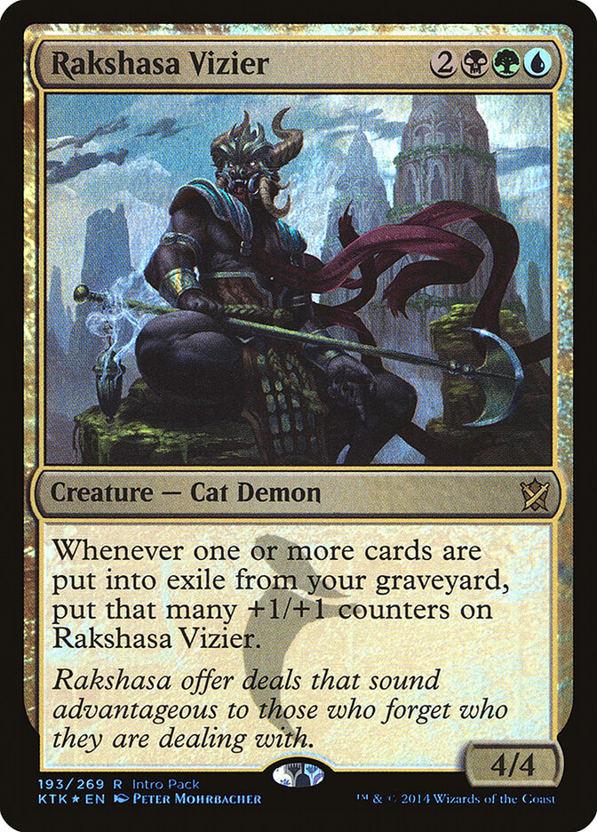 Rakshasa Vizier 193 - Khans of Tarkir Promos MTG card