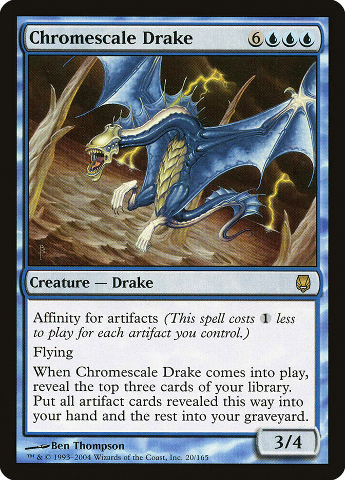 Chromescale Drake 20 - Darksteel MTG card