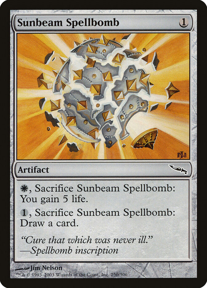 Sunbeam Spellbomb 250 - Mirrodin MTG card