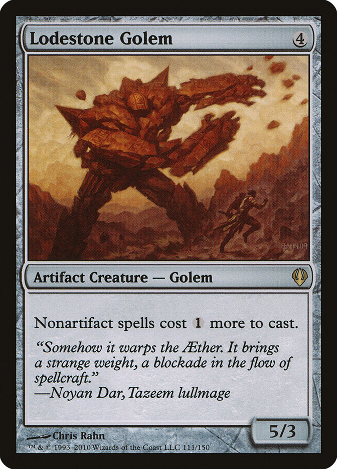 Lodestone Golem 111 - Archenemy MTG card