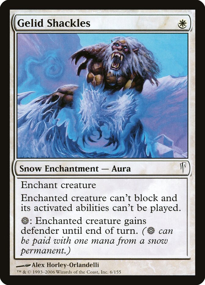 Gelid Shackles 6 - Coldsnap MTG card