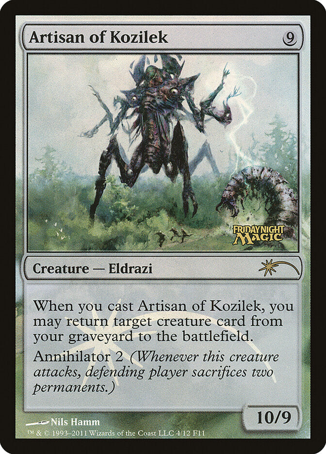 Artisan of Kozilek 4 - Friday Night Magic 2011 MTG card
