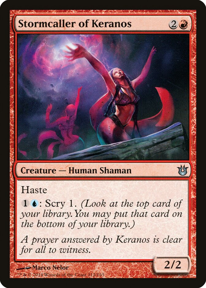 Stormcaller of Keranos 112 - Born of the Gods MTG card