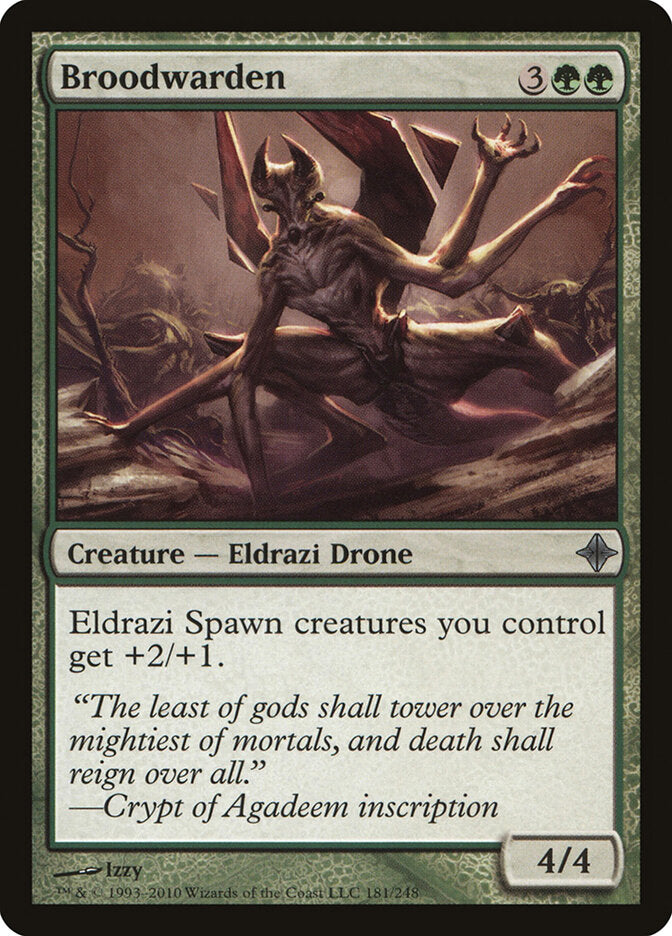 Broodwarden 181 - Rise of the Eldrazi MTG card