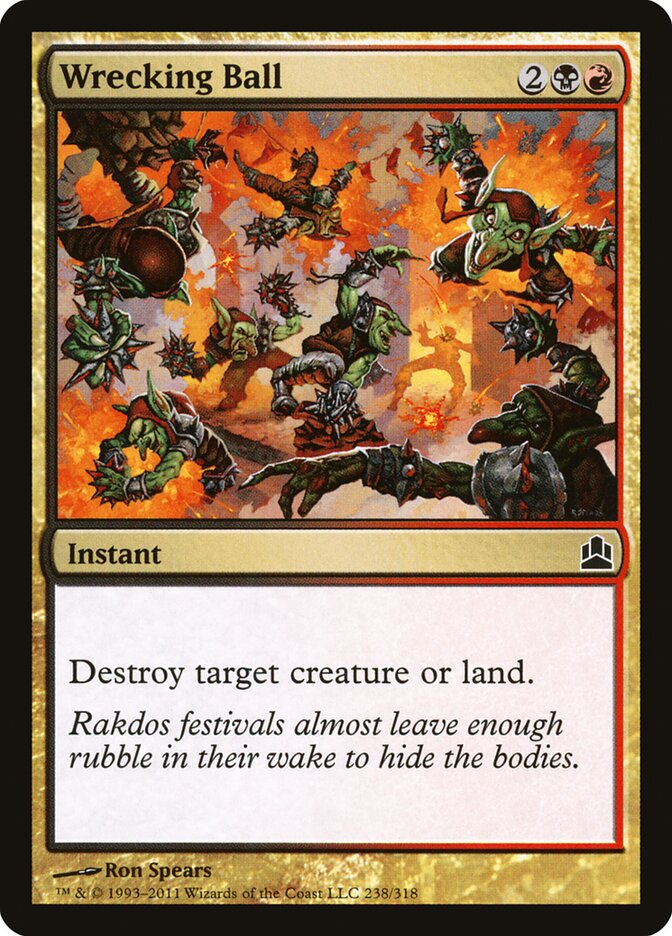 Wrecking Ball 238 - Commander 2011 MTG card