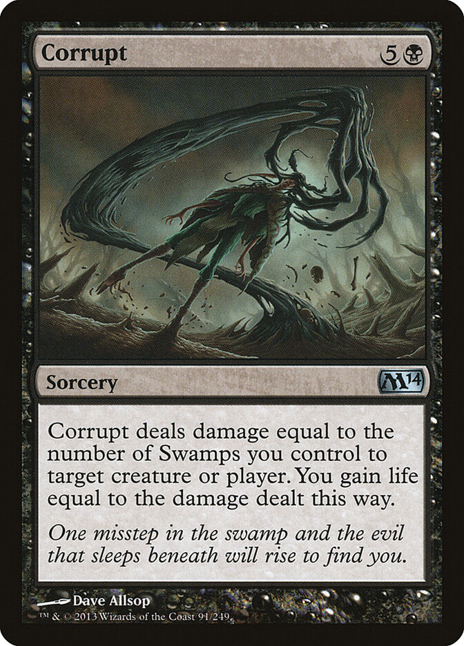 Corrupt 91 - Magic 2014 MTG card
