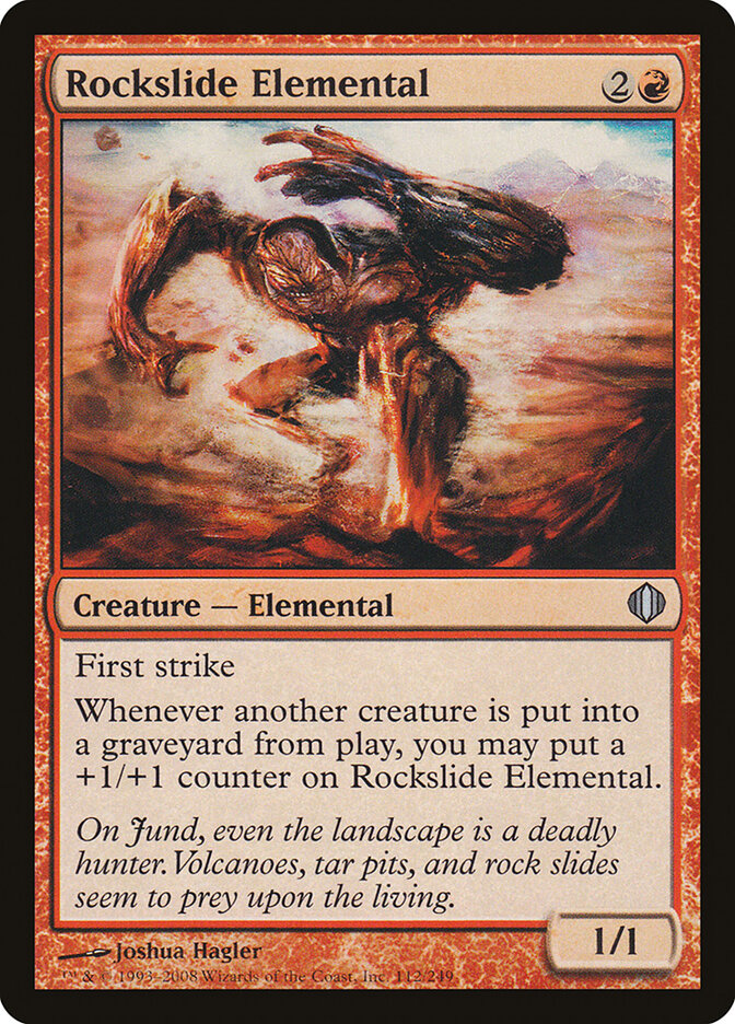 Rockslide Elemental 112 - Shards of Alara MTG card