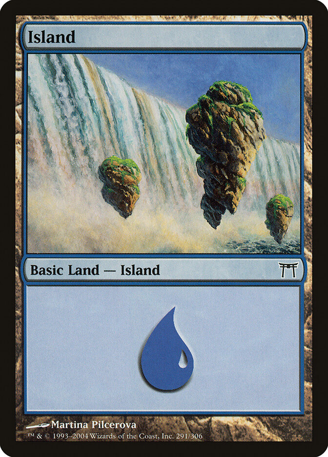 Island 291 - Champions of Kamigawa MTG card