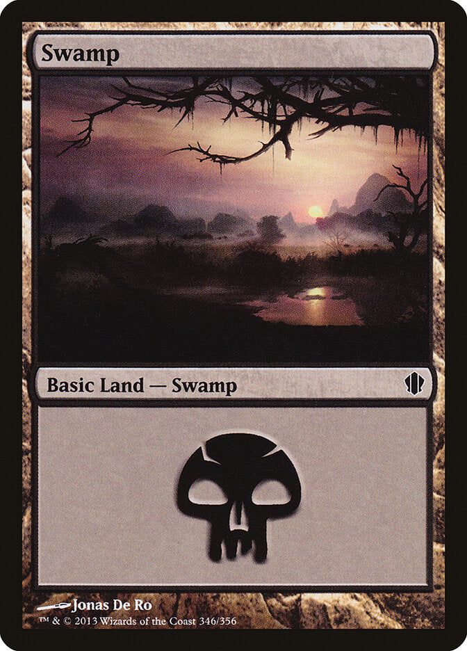 Swamp 346 - Commander 2013 MTG card