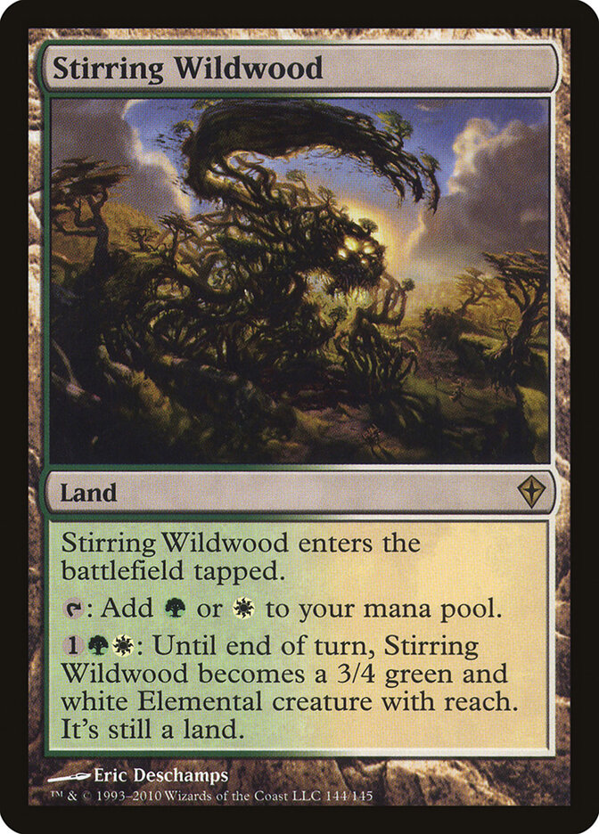 Stirring Wildwood 144 - Worldwake MTG card