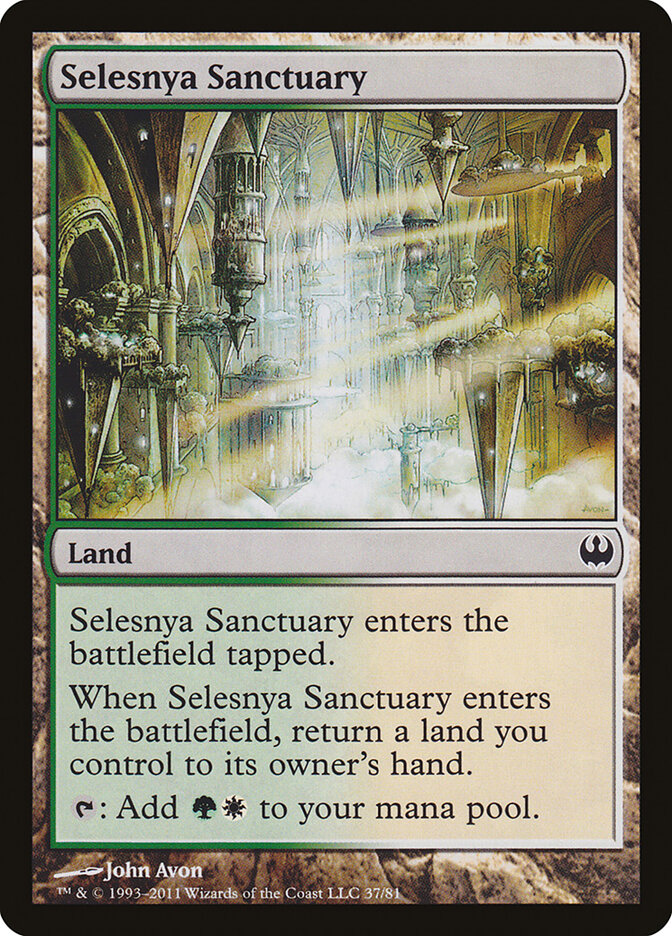 Selesnya Sanctuary 37 - Duel Decks: Knights vs. Dragons MTG card