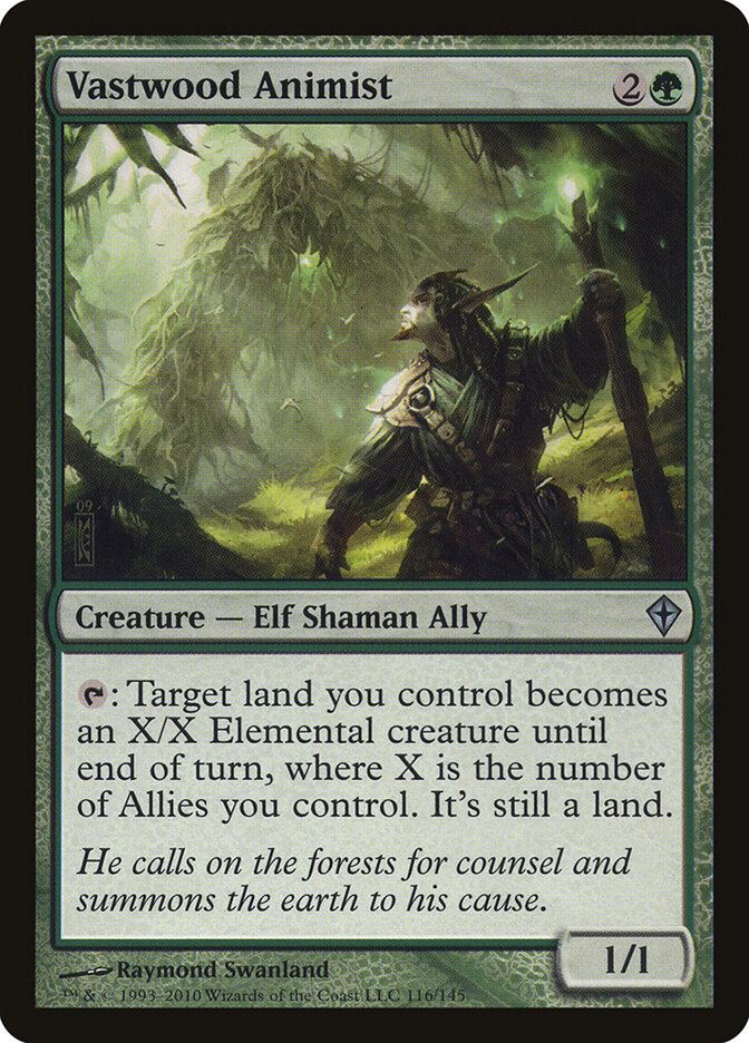 Vastwood Animist 116 - Worldwake MTG card