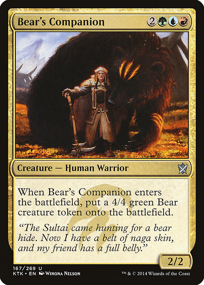 Bear's Companion 167 - Khans of Tarkir MTG card