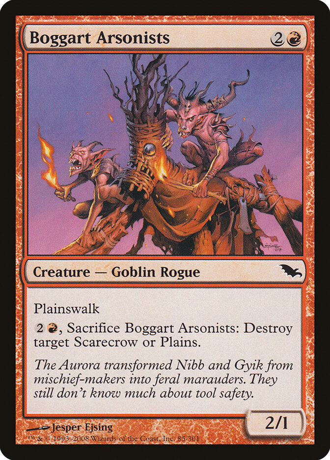 Boggart Arsonists 85 - Shadowmoor MTG card