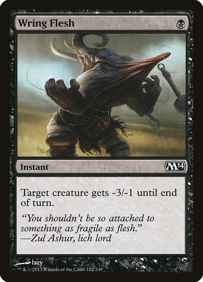 Wring Flesh 122 - Magic 2014 MTG card