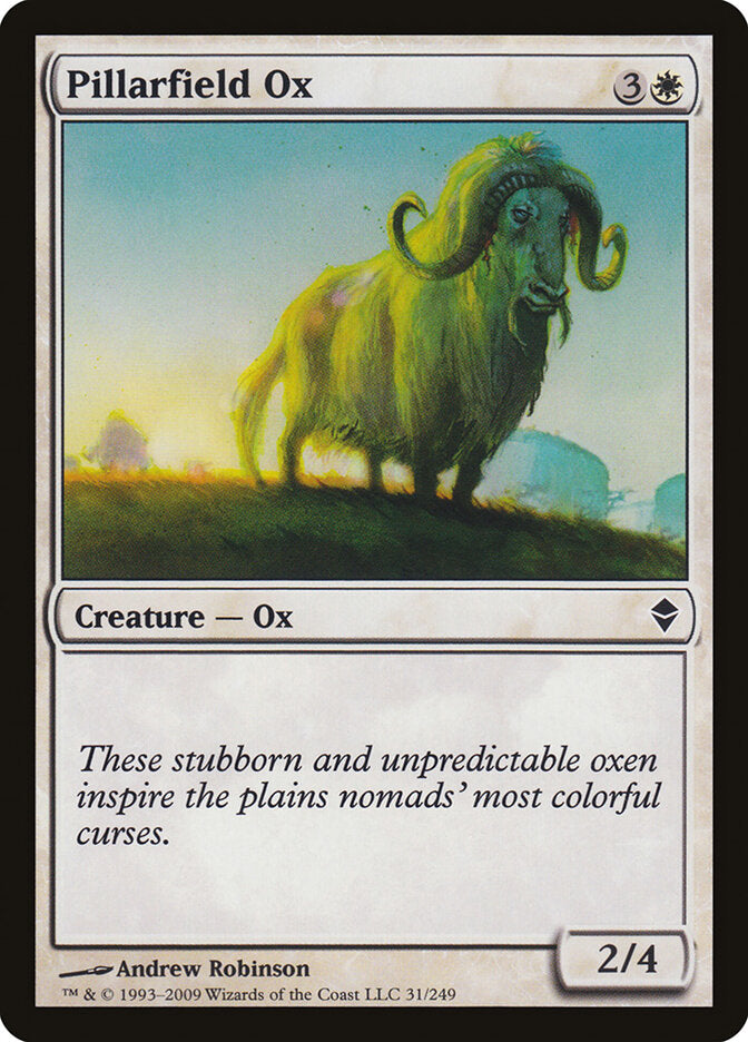 Pillarfield Ox 31 - Zendikar MTG card