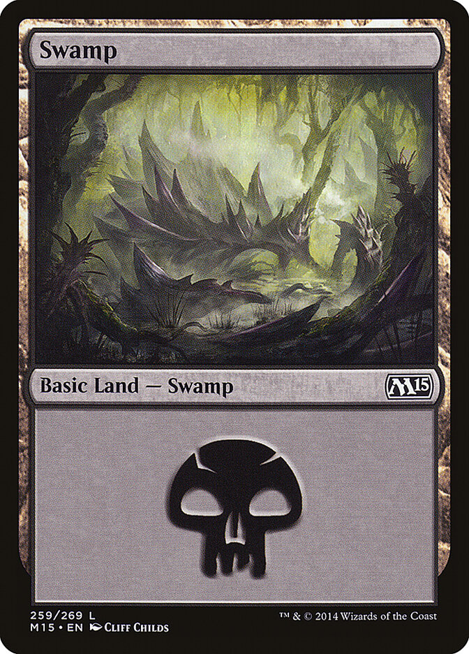 Swamp 259 - Magic 2015 MTG card