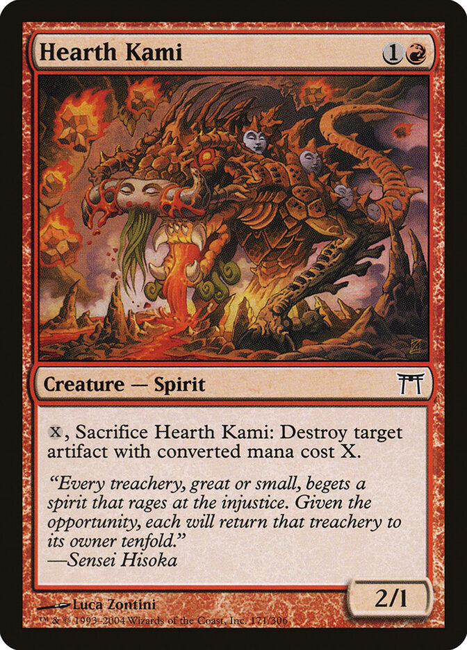 Hearth Kami 171 - Champions of Kamigawa MTG card